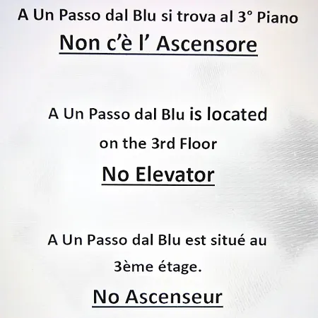 A Un Passo Dal Blu Lejlighed *